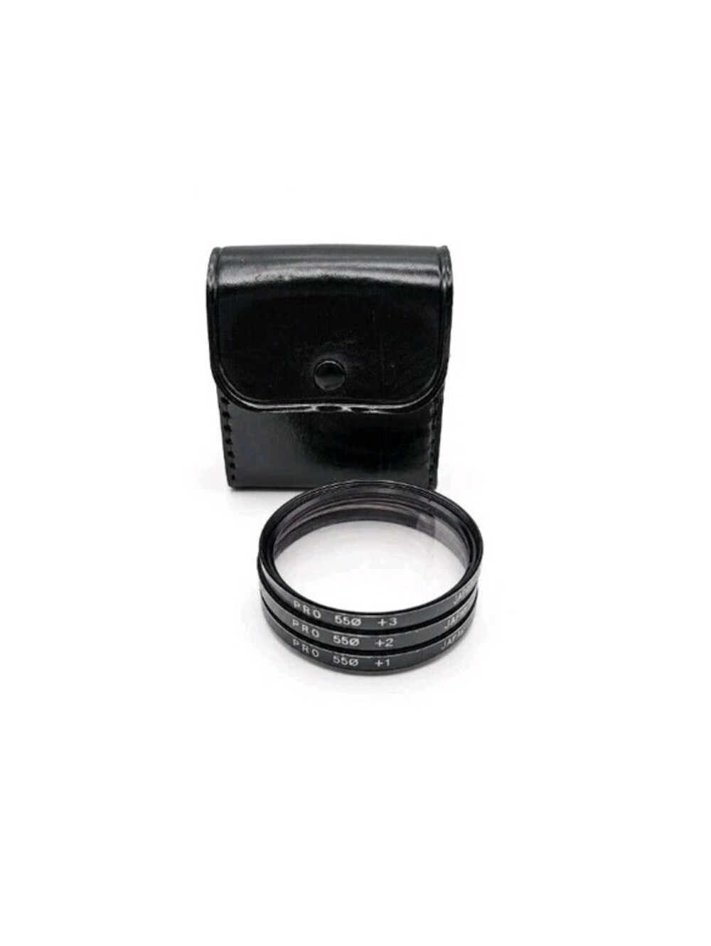 Vintage PRO 55mm Close-Up Lens Filter Set +1 +2 +3 Japan w/ Case